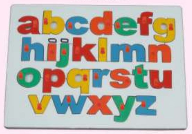 English Alphabet Lowercase with Knob