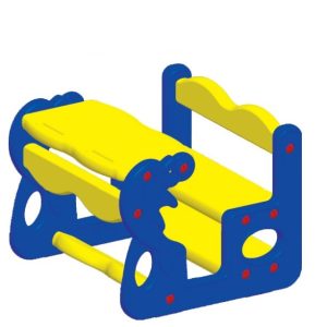 Double Seater Dolphin Desk (411)