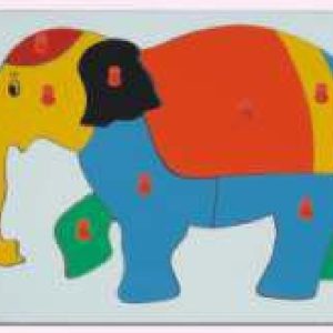 INSET TRAY PUZZLES  BIG WITH KNOB  Elephant