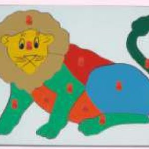 INSET TRAY PUZZLES  BIG WITH KNOB  Lion