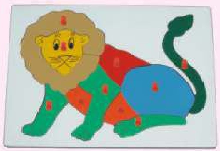 LTL 04 INSET TRAY PUZZLES - BIG WITH KNOB Lion_1