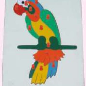 INSET TRAY PUZZLES  BIG WITH KNOB  Parrot