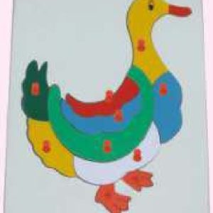 INSET TRAY PUZZLES  BIG WITH KNOB  Duck