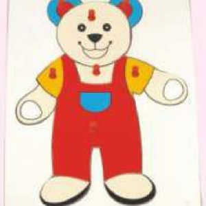 INSET TRAY PUZZLES  BIG WITH KNOB  Teddy Bear