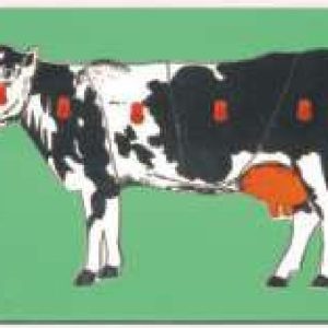 INSET TRAY PUZZLES  BIG WITH KNOB  Cow