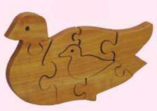 WOODEN JIGSAW PUZZLES  NATURAL Swan