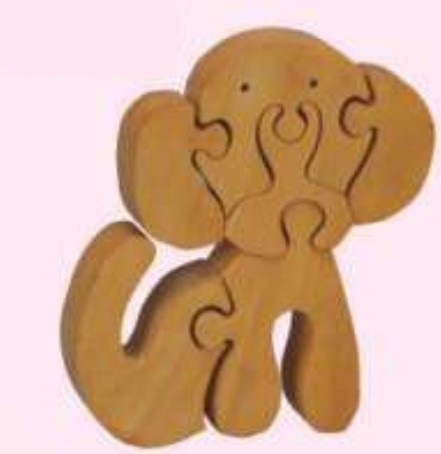 WOODEN JIGSAW PUZZLES  NATURAL Dog