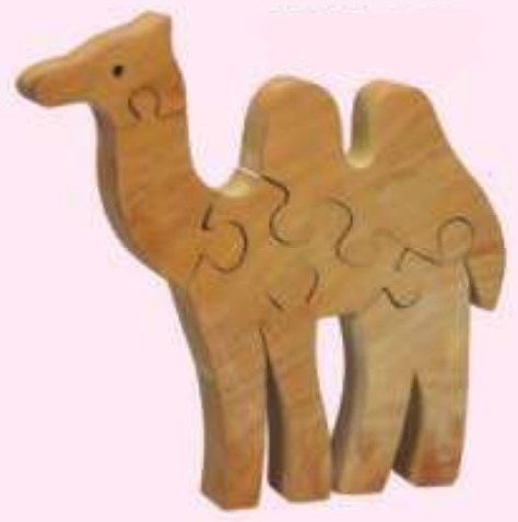 WOODEN JIGSAW PUZZLES  NATURAL Camel