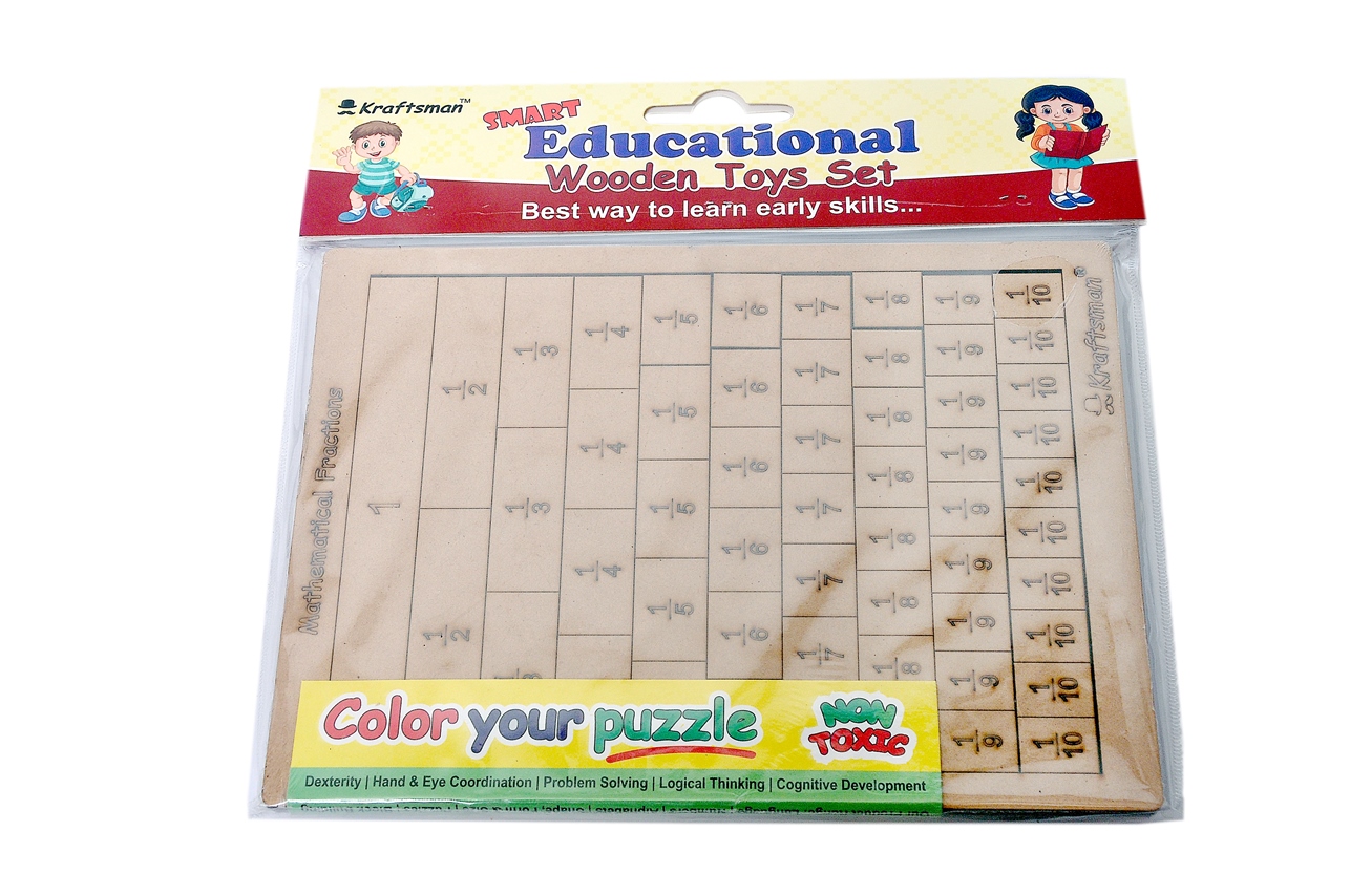 Tray Puzzle Object Identification  Fraction Stips