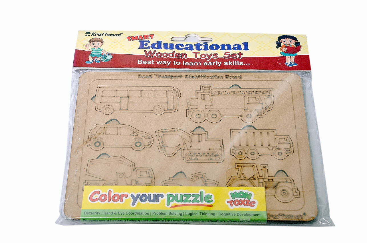 Tray Puzzle Object Identification  Road Transport