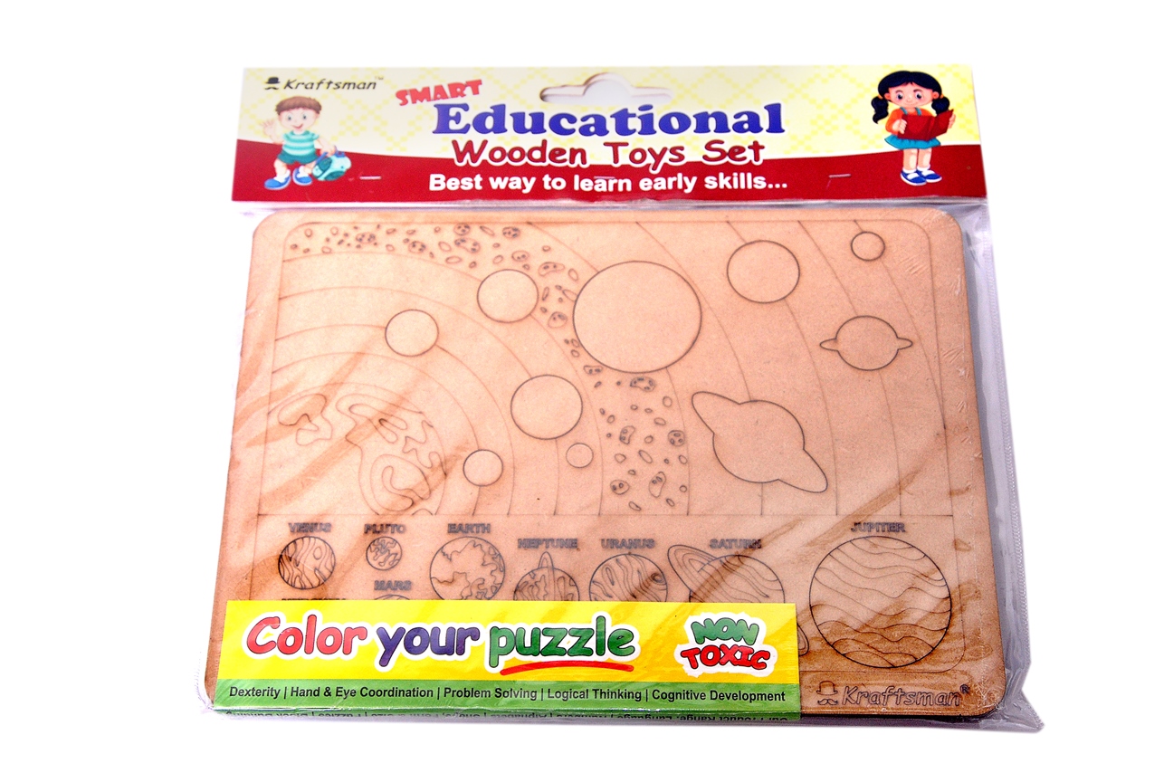 Tray Puzzle Object Identification  Solar System