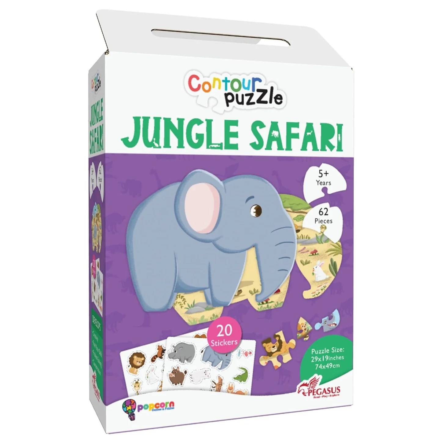 Jungle Safari – Elephant (CONTOUR PUZZLE)